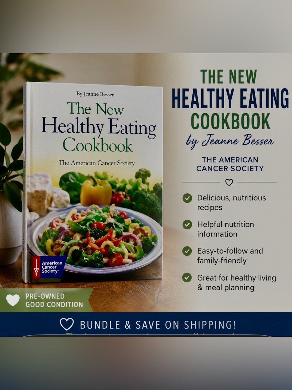 2/7.00 American Cancer Society: The New Healthy Eating Cookbook by Jeanne Besser